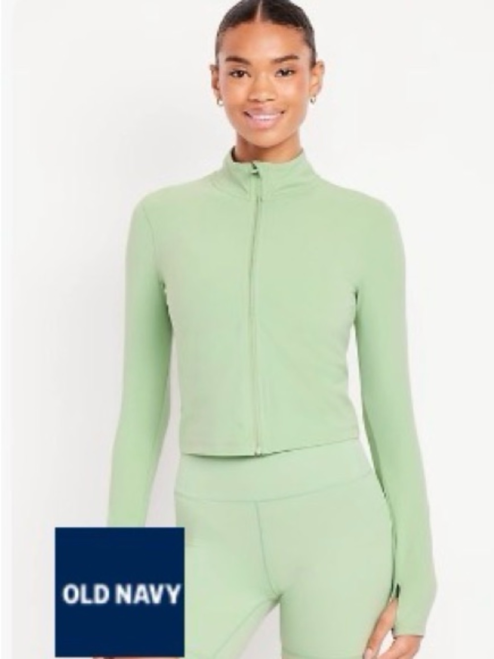 Old Navy Light Mint Full-Zip Active Jacket